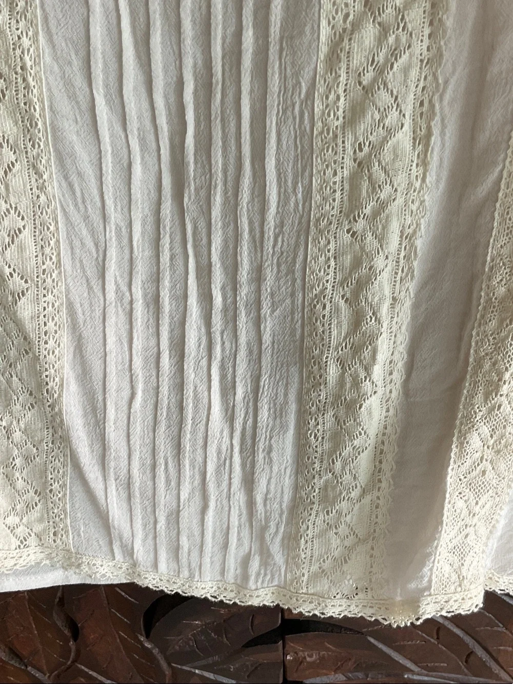 Spell Cream Lace-Front Sleeveless Chemise